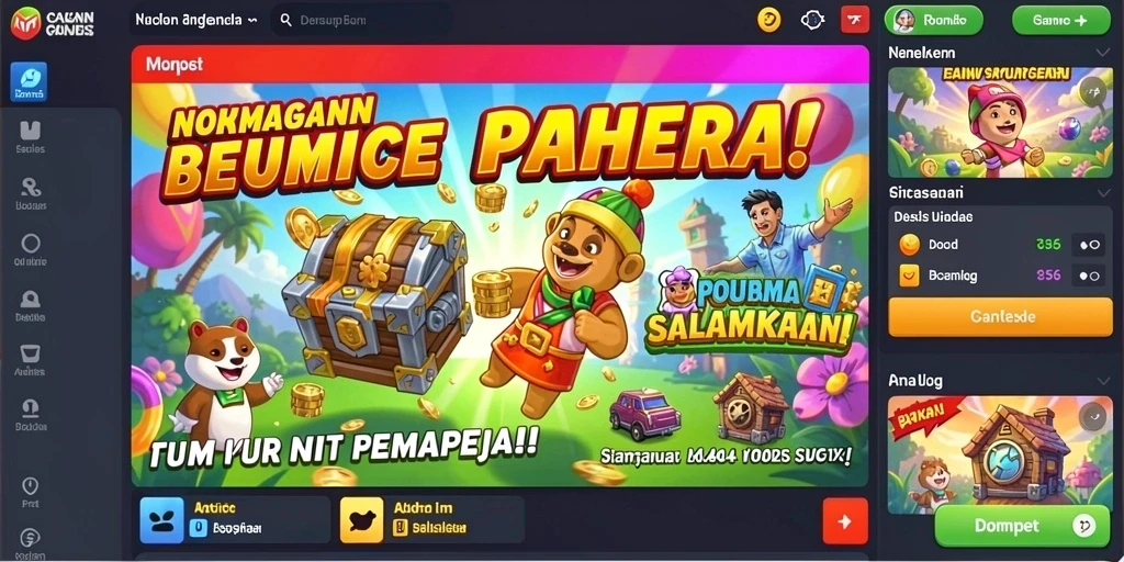 Tampilan grafis yang menarik dan modern.