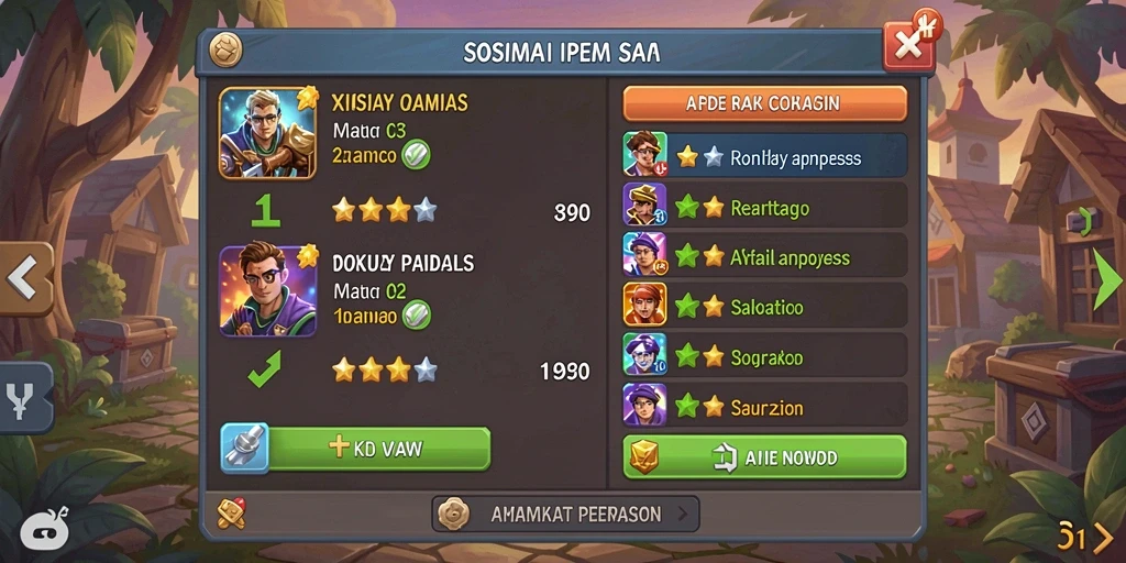 Tampilan grafis menarik dan modern.