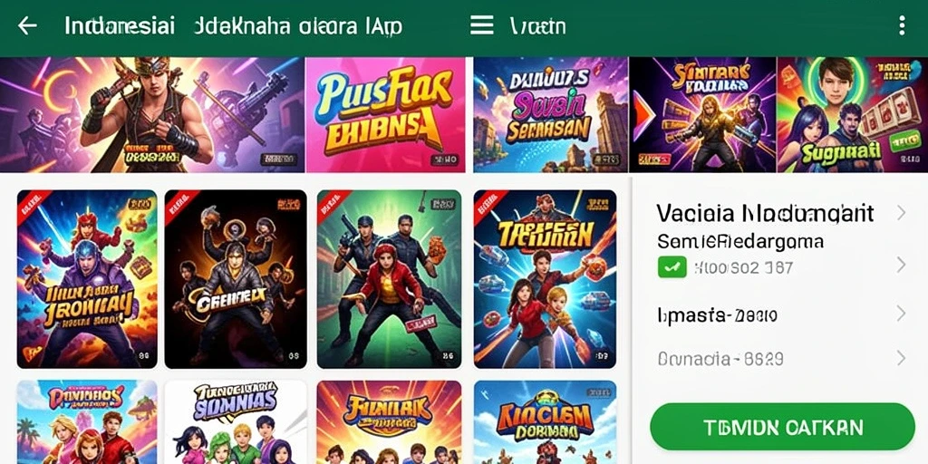 Tampilan menu utama JIN33 yang menarik dan mudah dinavigasi.