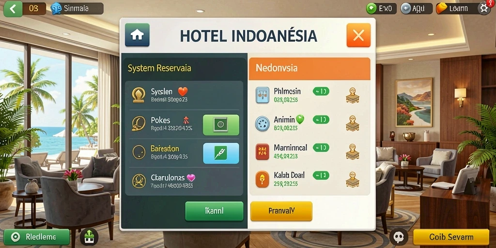 Tampilan antarmuka LUSA777 yang intuitif dan mudah digunakan.