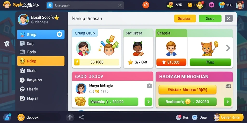 Tampilan antarmuka yang menarik dan user-friendly.