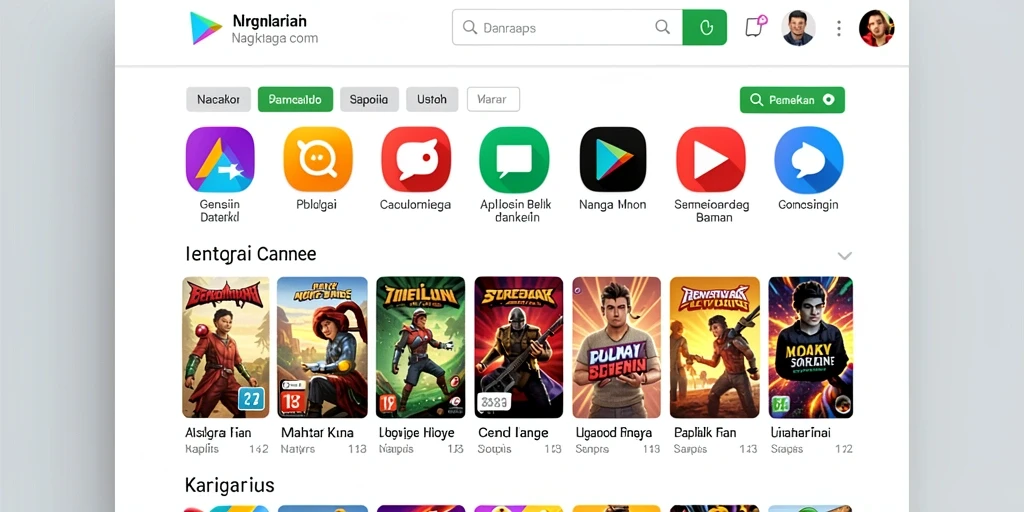 Tampilan antarmuka yang user-friendly.