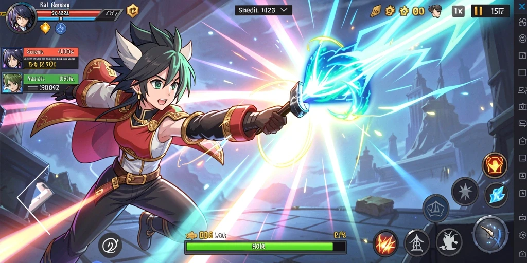 Tangkapan layar pertama memperlihatkan antarmuka utama game yang menarik.